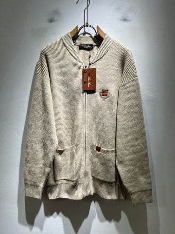 ÁO KHOÁC LEN NAM LP PHOM CARDIGAN DỆT NỔI – LOGO THÊU TINH TẾ