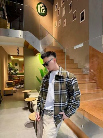 ÁO KHOÁC NAM BBR CARO SIGNATURE DÁNG CỔ BẺ FORM GỌN LỊCH LÃM