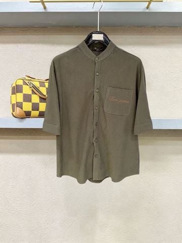 ÁO SƠ MI NAM L P CỔ TRỤ TENCEL LINEN BLEND – PHOM RELAXED OLD MONEY, MÁT NHẸ & RỦ TỰ NHIÊN
