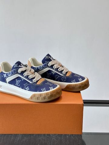 GIÀY SNEAKER NAM NỮ L V TILTED MONOGRAM DẬP NỔI – ĐẾ DÀY TĂNG CHIỀU CAO ~5CM