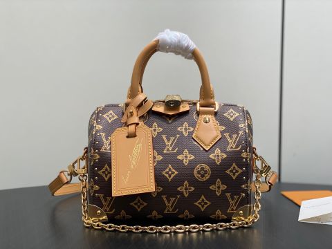 TÚI XÁCH NỮ L V SPEEDY TRUNK 20 MONOGRAM ORIGIN PHIÊN BẢN KỶ NIỆM DÁNG TRUNK ĐÍNH XÍCH