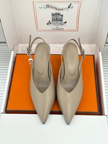 GIÀY CAO GÓT NỮ H M SLINGBACK MŨI NHỌN DOUBLE H BUCKLE