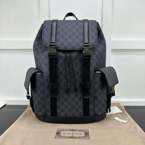 TÚI BA LÔ NAM GUCC* MONOGRAM ĐEN XÁM – MẪU MỚI, FORM ĐỨNG LỊCH LÃM