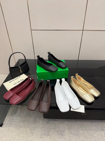 GIÀY BÚP BÊ NỮ BV PHIÊN BẢN CLASSIC ĐAN INTRECCIATO MŨI VUÔNG THANH LỊCH