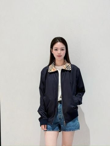 ÁO KHOÁC NAM B B R GLENFIELDS HARRINGTON JACKET – GABARDINE NHẸ, CỔ HOUSE CHECK DỆT KIM, PHOM RELAXED FIT SANG TRỌNG