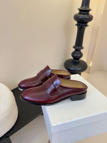 GIÀY SỤC NỮ MM6* LOAFER DA BÒ VINTAGE THANH LỊCH