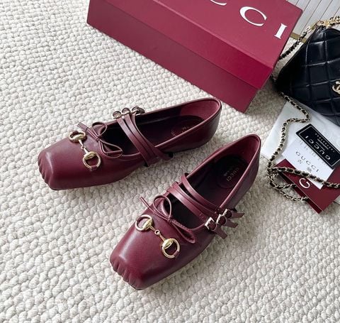 GIÀY BÚP BÊ NỮ GC HORSEBIT RUNWAY GG CANVAS & DA BÊ