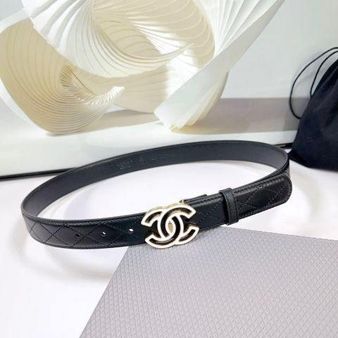 THẮT LƯNG NỮ CN BẢN 3.0CM • KHÓA CC BIỂU TƯỢNG • DA 2 MẶT SANG GỌN