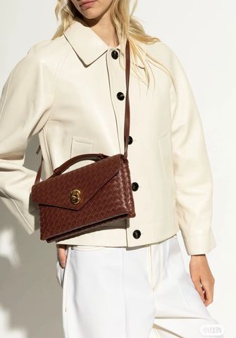 TÚI XÁCH NỮ BV KNOT LOCK DÁNG FLAP INTRECCIATO KHÓA XOAY BIỂU TƯỢNG THANH LỊCH ĐẲNG CẤP CHẤT LƯỢNG THƯỢNG HẠNG