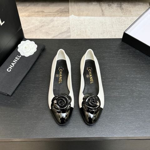 GIÀY BỆT NỮ CN HOA TRÀ CAMELLIA PHỐI MŨI BÓNG – DÁNG THANH LỊCH SANG TRỌNG