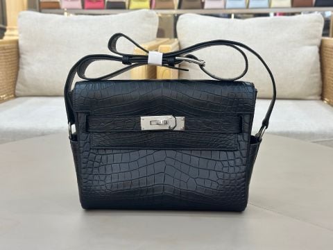 TÚI CLUTCH NAM NỮ H M KELLY MESSAGE 25 DA CÁ SẤU NILE NGUYÊN TẤM