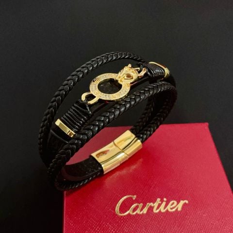 Vòng tay da Cartier*  Panther