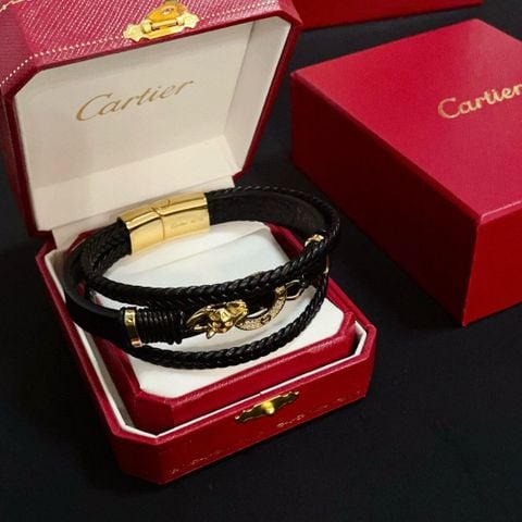 Vòng tay da Cartier*  Panther