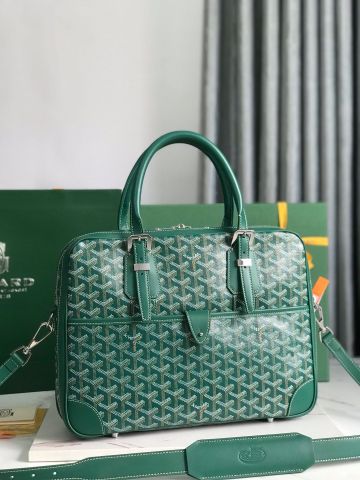 TÚI XÁCH CÔNG VỤ UNISEX GYD AMBASSADE PHOM HỘP CỨNG CÁP HOẠ TIẾT CHEVRON BIỂU TƯỢNG