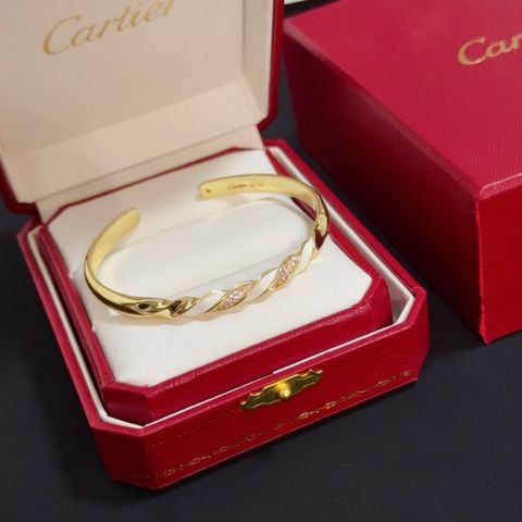 Vòng tay nữ Cartier*  Panther Cuff –  đính đá tinh xảo