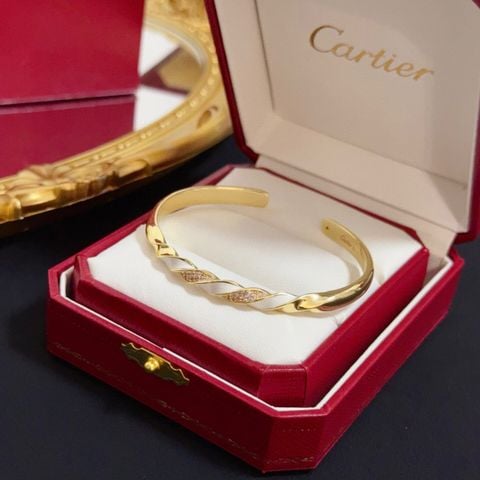 Vòng tay nữ Cartier*  Panther Cuff –  đính đá tinh xảo