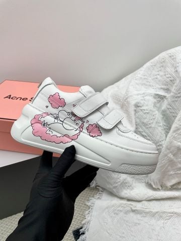 GIÀY SNEAKER NỮ ACN DÁNG TENNIS DÁN VELCRO – ĐẾ DÀY 6CM TÔN DÁNG SANG XỊN