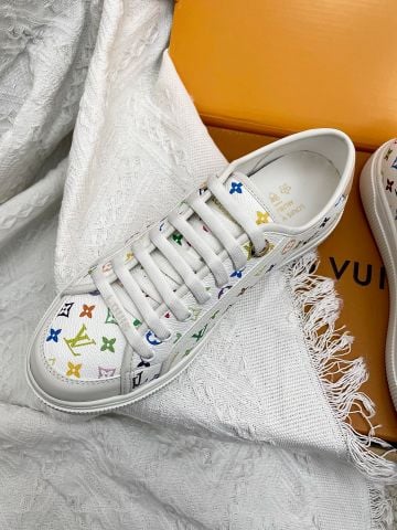 GIÀY SNEAKER NỮ L V LAGOON MONOGRAM DENIM ĐẾ DÀY 2.5CM