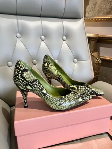 GIÀY CAO GÓT NỮ MM MŨI NHỌN VÂN DA RẮN THANH LỊCH GÓT 7.5CM