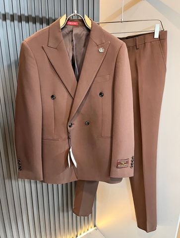 BỘ VEST NAM GC DOUBLE-BREASTED + QUẦN ỐNG ĐỨNG ÔM VỪA