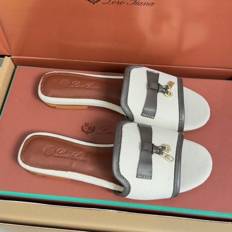 SANDAL BỆT NỮ LP DÒNG SUMMER CHARMS CANVAS PHỐI DA MY CHARMS THANH LỊCH