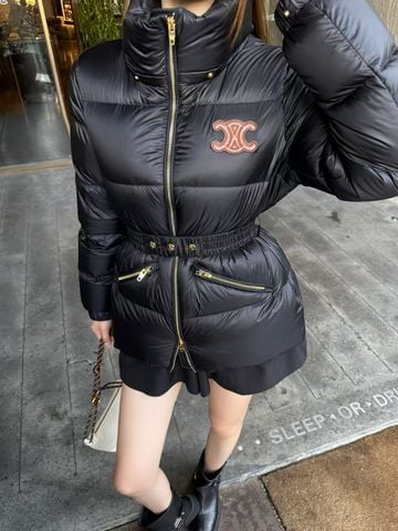 ÁO PHAO NỮ ce*line* ĐAI EO SANG TRỌNG – 90% LÔNG NGỖNG TRẮNG