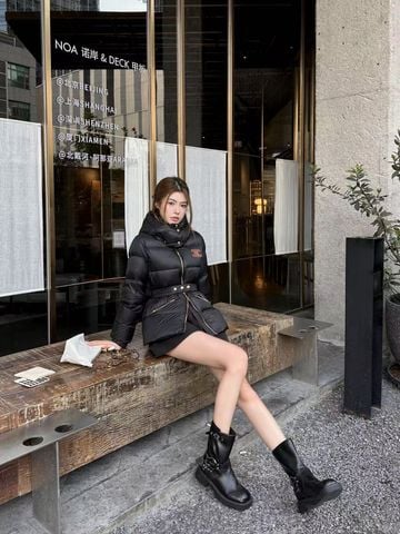 ÁO PHAO NỮ ce*line* ĐAI EO SANG TRỌNG – 90% LÔNG NGỖNG TRẮNG