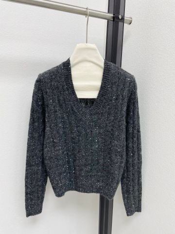 ÁO LEN NỮ BC V-NECK DÁNG LỬNG THANH LỊCH – LEN CAO CẤP MỀM NHẸ, LÊN FORM SANG