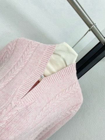 ÁO LEN NỮ LP CARDIGAN CỔ ĐỨNG ĐAN VẶN THỪNG THANH LỊCH, GIỮ PHOM SANG