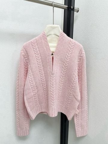 ÁO LEN NỮ LP CARDIGAN CỔ ĐỨNG ĐAN VẶN THỪNG THANH LỊCH, GIỮ PHOM SANG