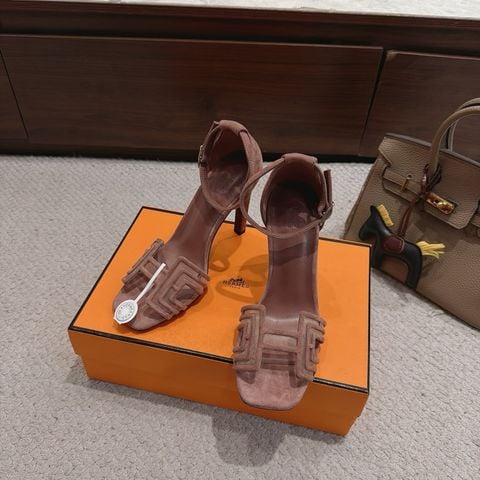SANDAL CAO GÓT NỮ H M JOY – PHIÊN BẢN JOY 40/70/105, DA DÊ SUEDE PHỐI MESH, 3 ĐỘ CAO GÓT