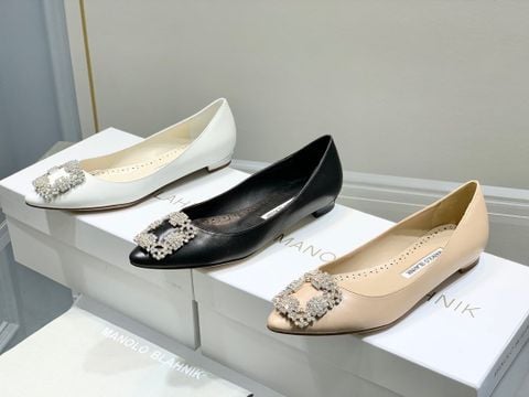 GIÀY BỆT NỮ MB KHÓA BẠC ĐÍNH ĐÁ TUYẾT LẤP LÁNH – FORM MŨI NHỌN THANH THOÁT