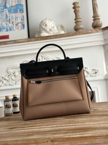 Túi xách nữ Herme*s Herbag Canvas-Da 31