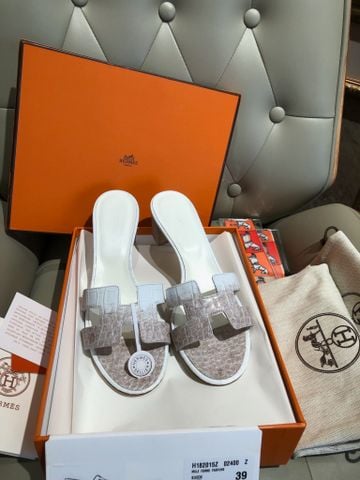 SANDAL NỮ H M OASIS HIMALAYA OMBRÉ CROC-EFFECT SWIFT CALFSKIN