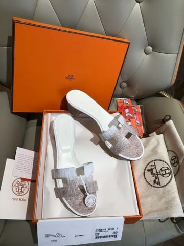 SANDAL NỮ H M OASIS HIMALAYA OMBRÉ CROC-EFFECT SWIFT CALFSKIN
