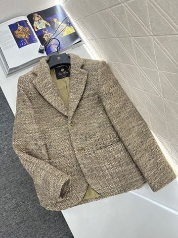 ÁO VEST NỮ LP DỆT VÂN TWEED CAO CẤP – NÚT HOA TRÀ KHẮC NỔI – PHOM CHUẨN TÔN DÁNG