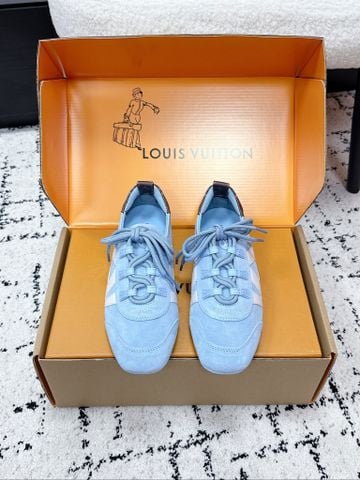 GIÀY SNEAKERINA NỮ L V DÁNG BALLERINA-SNEAKER DA BÒ LỘN NHUNG MỊN ĐẾ TPU LINH HOẠT