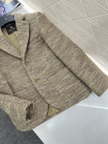 ÁO VEST NỮ LP DỆT VÂN TWEED CAO CẤP – NÚT HOA TRÀ KHẮC NỔI – PHOM CHUẨN TÔN DÁNG