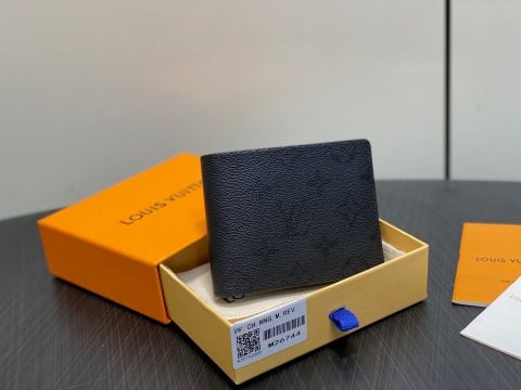 VÍ NAM L V MULTIPLE MONOGRAM MIDNIGHT HOẠ TIẾT MONOGRAM TONE TỐI MÀU