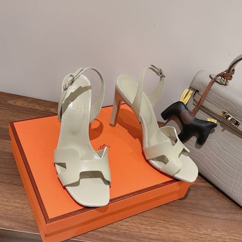 SANDAL CAO GÓT NỮ H M H-CUT OUT ANKLE STRAP – DA HƯƠU MỊN, GÓT 7.5/10.5CM
