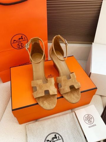 SANDAL CAO GÓT NỮ H M DÁNG WEDGE ESPADRILLE H CUTOUT