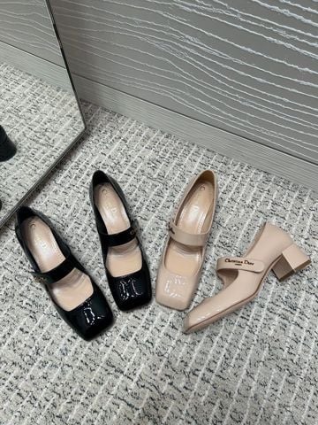 GIÀY CAO GÓT NỮ DR LOLITA MARY JANE MŨI VUÔNG SANG TRỌNG – DÂY ĐEO CHỮ KIM LOẠI