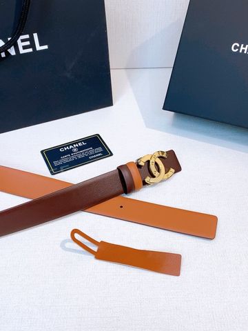 THẮT LƯNG NỮ C H 30MM REVERSIBLE SMOOTH CALFSKIN – MẶT KHÓA DOUBLE C ĐÍNH CHI TIẾT ĐINH TRÒN, PHOM MẢNH SANG TRỌNG