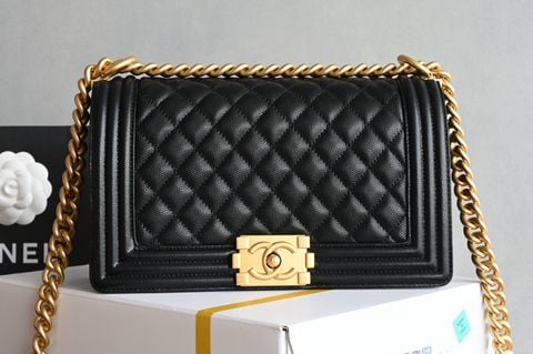 Túi xách nữ CHNEL* LeBoy Caviar Medium 25cm