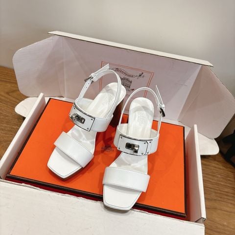 SANDAL CAO GÓT NỮ H M KHÓA KIM LOẠI PHA DA PHIÊN BẢN MỚI