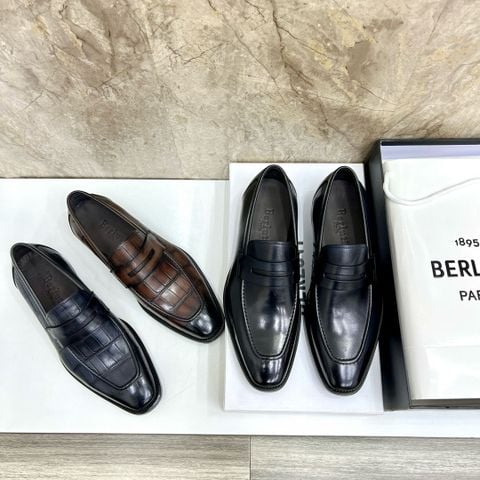 Giày nam Loafer Berlut*i  được chế tác hoàn toàn thủ công từ da bê nhập khẩu