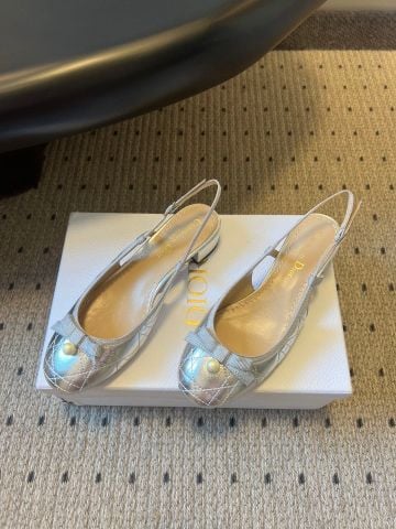 GIÀY BÚP BÊ NỮ DR SLINGBACK NƠ NGỌC TRAI CHẦN CANNAGE THANH LỊCH