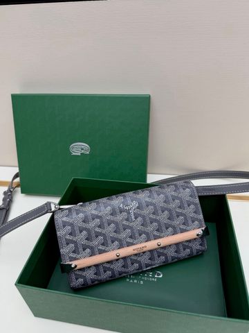 TÚI XÁCH NỮ GYD MONTE-CARLO MINI CASE GOYARDINE CANVAS PHỐI THANH GỖ BEECHWOOD