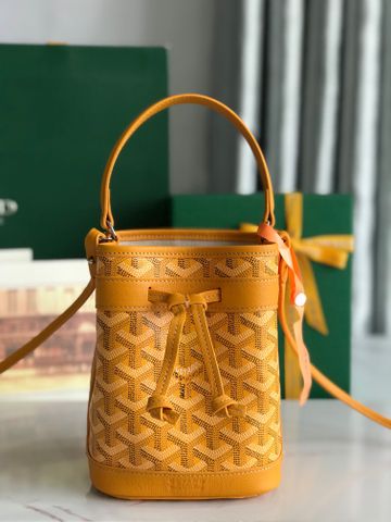 Túi xách nữ Goyard* Petit Flot Mini – Bucket Bag Chevron Canvas