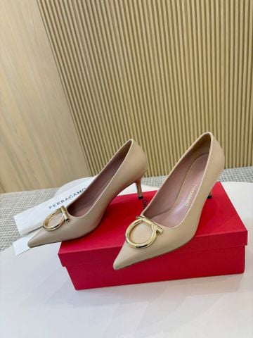 GIÀY CAO GÓT NỮ FRG D-BUCKLE MŨI NHỌN THANH MẢNH – TÔN DÁNG SANG TRỌNG, PHOM ĐỈNH DỄ DIỆN U ĐỘC, GÓT TRỤ 7CM